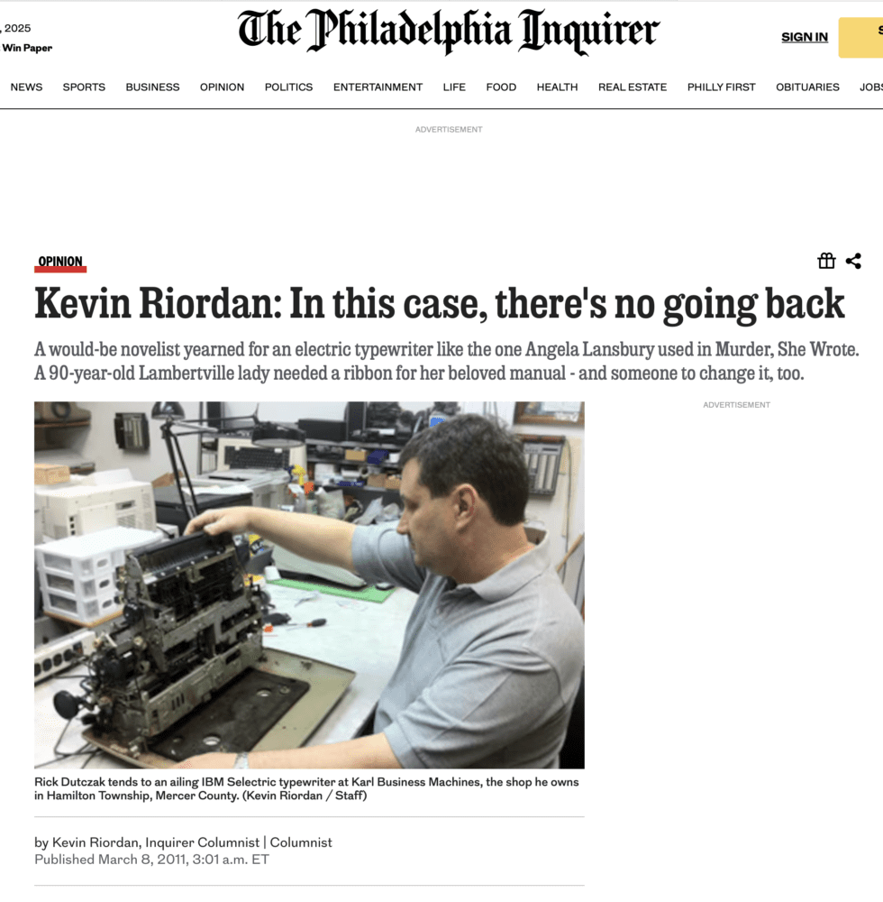 The Philadelphia Inquirer: Kevin Riordan: In this case, there's no going back